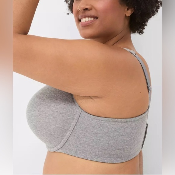 Cacique Cotton Boost Plunge Bra 40D - Picture 2 of 9